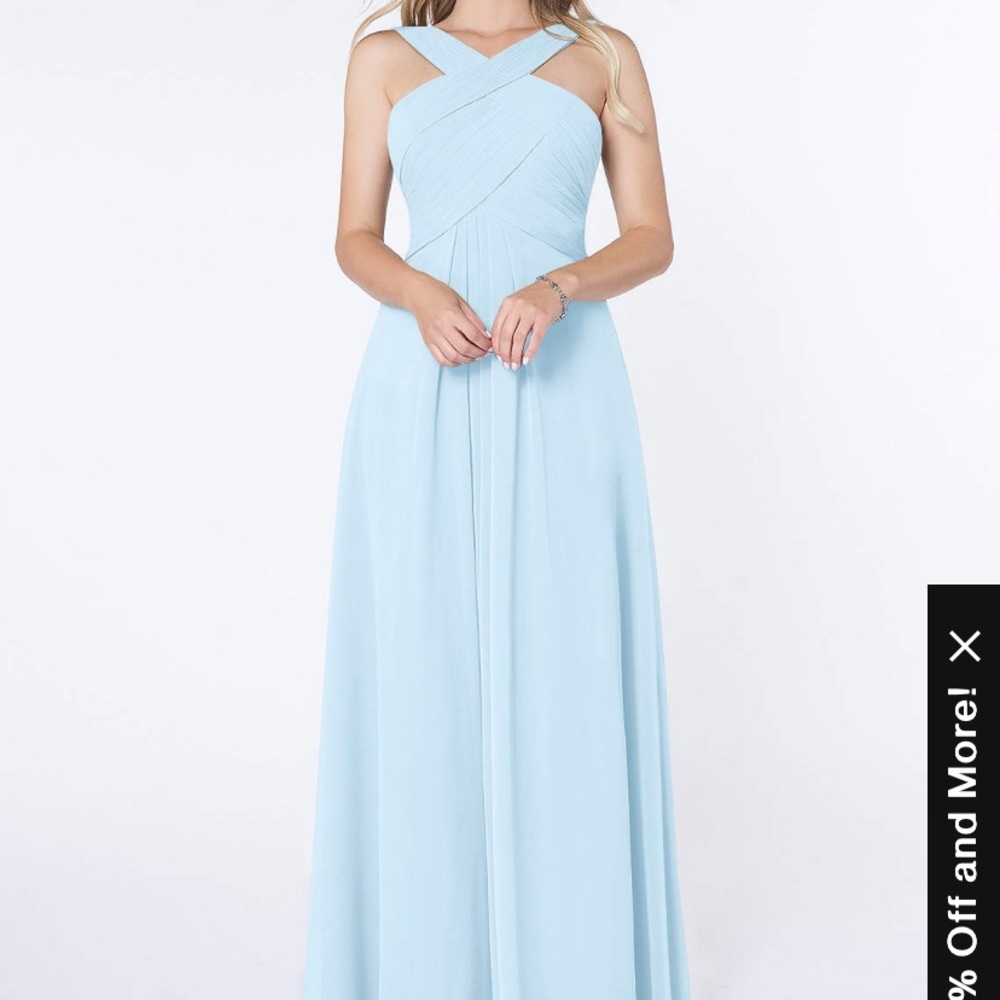 Azazie Sky Blue bridesmaid dress